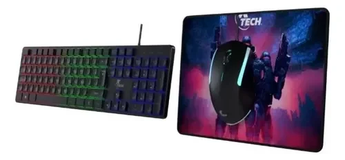 TECLADO + MOUSE GAMING USB XTECH XTK-535S + MOUSEPAD