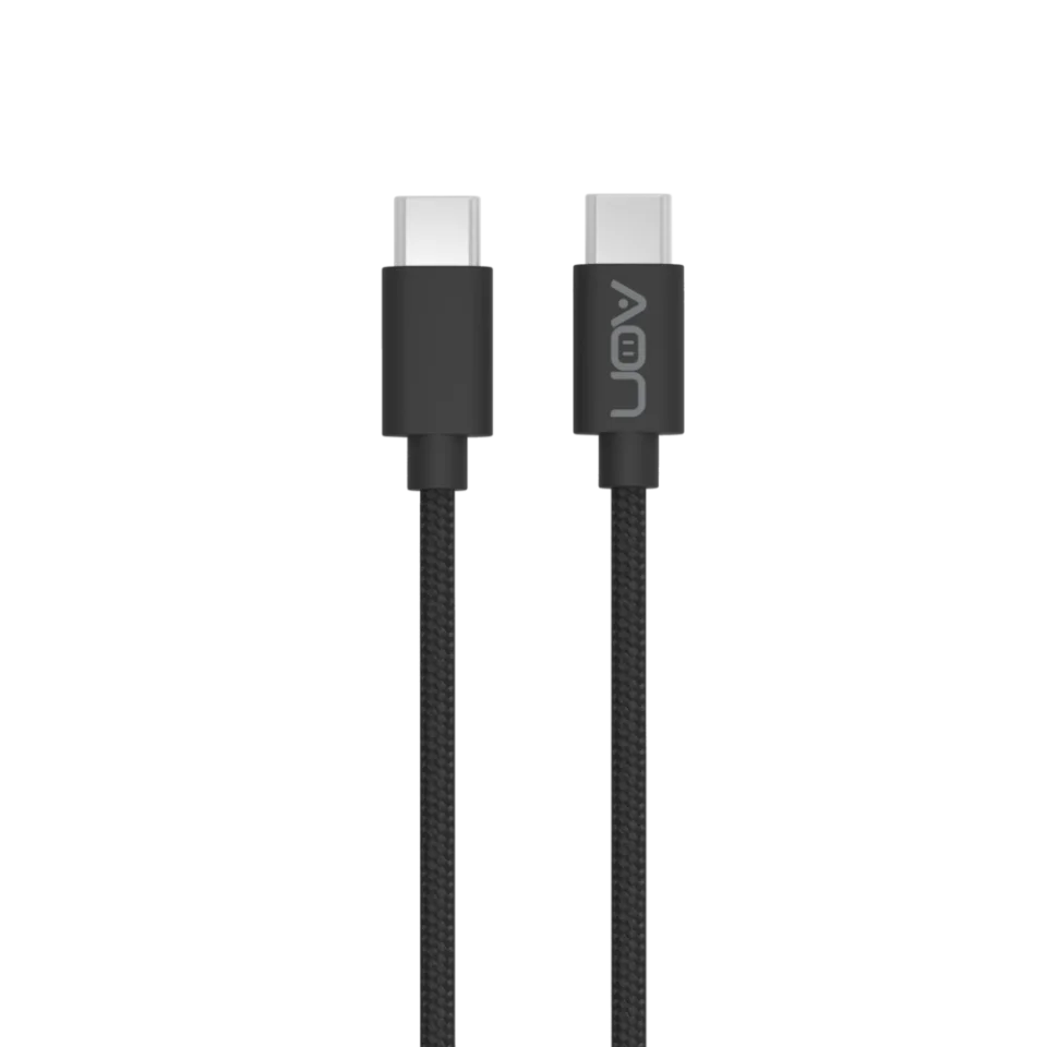 CABLE DATA TIPO C -USB C AON AO-CB-5010 2METROS NEGRO