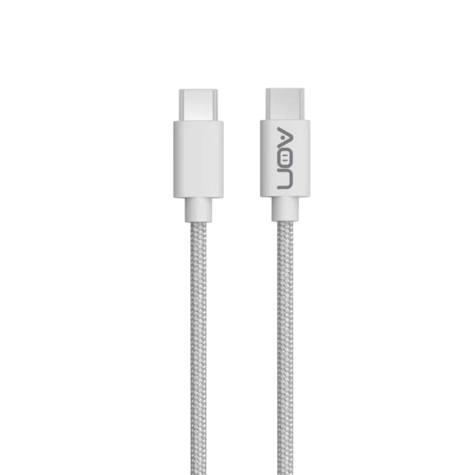 CABLE DATA TIPO C -USB C AON AO-CB-5011 2METROS BLANCO