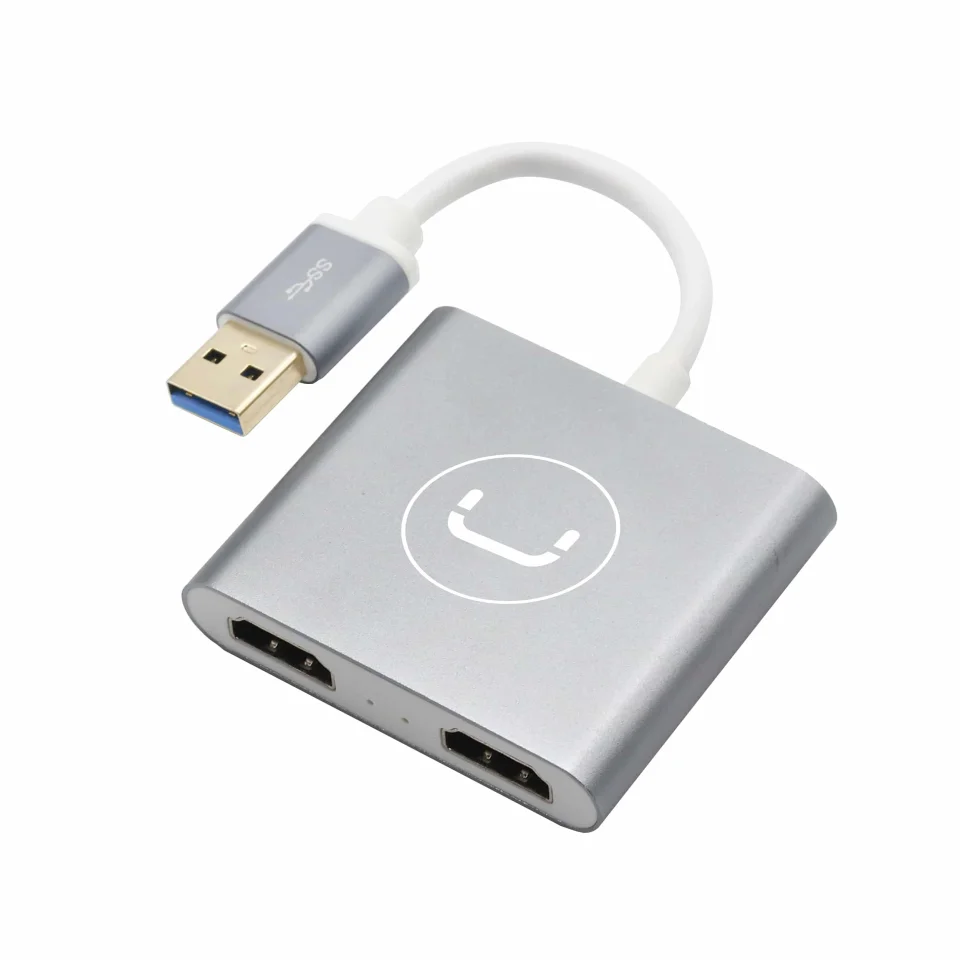 ADAPTADOR USB 3.0 DOBLE HDMI UNNO HB1102SV