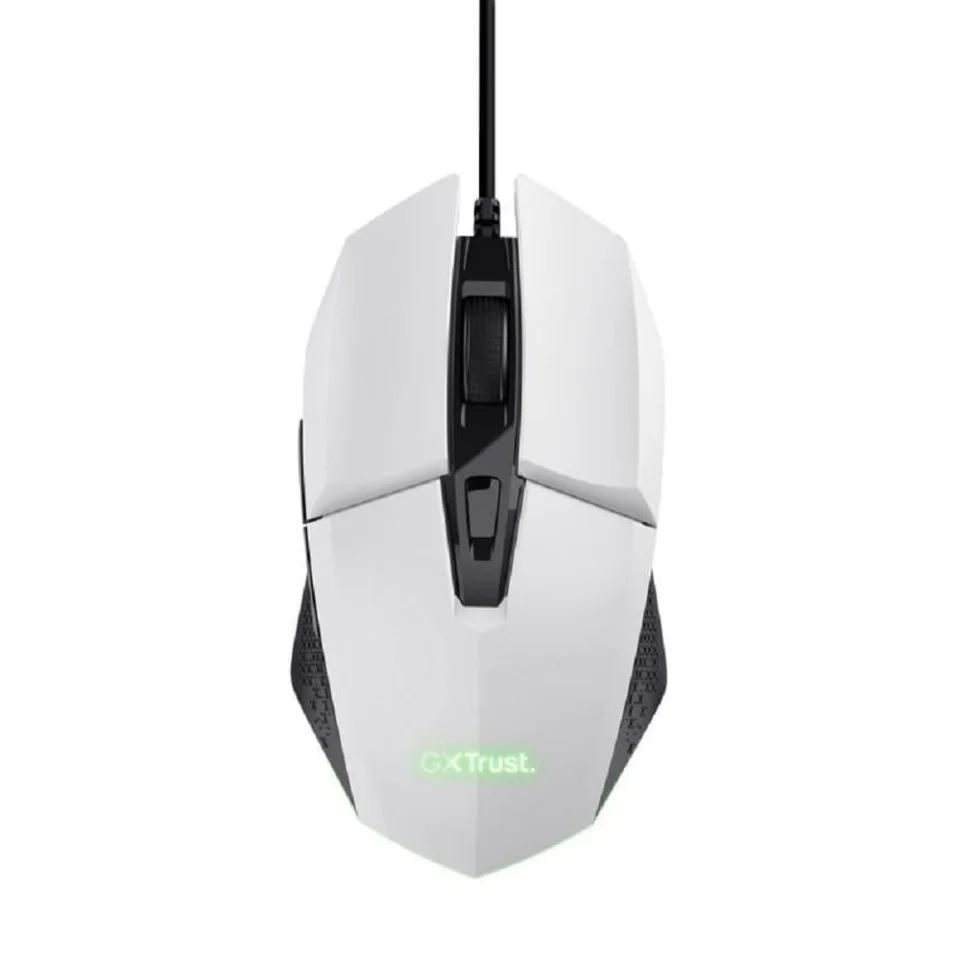 MOUSE GAMING USB TRUST GTX 109W FELOX 25066 BLANCO