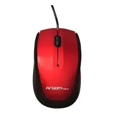 MOUSE USB ARGOM MS14 800 DPI ROJO ARG-MS-0014L
