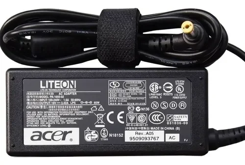 CARGADOR PARA LAPTOP ACER 19V 3.42 A PUNTA AMARILLA 5.5 X 1.7 MM