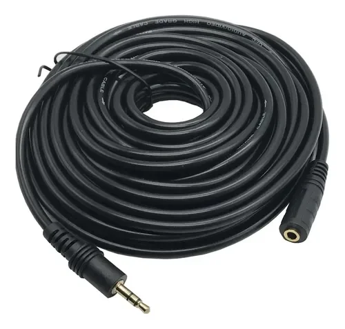 CABLE AUXILIAR EXTENSION 3.5MM MACHO A HEMBRA 10 METROS