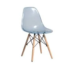 SILLA EAMES TRANSPARENTE AZUL