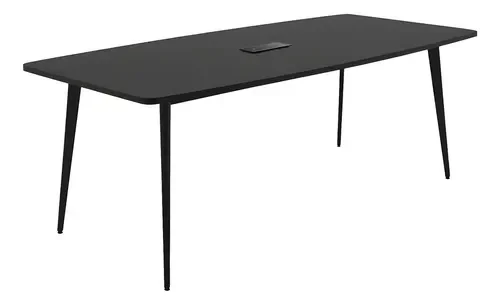MESA DE CONFERENCIA DOHA RECTANGULAR NEGRA