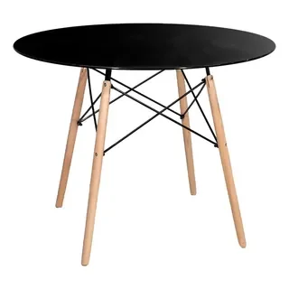 MESA REDONDA EAMES NEGRA 80X 75CM
