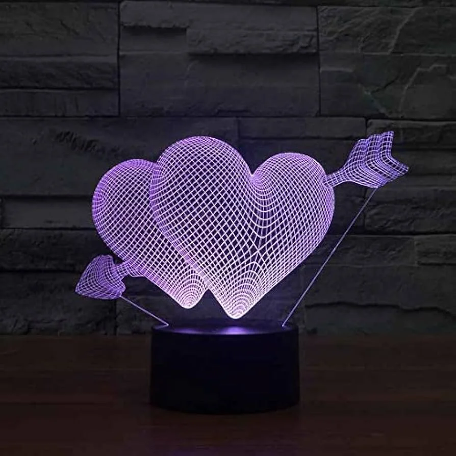 LAMPARA CREATIVE 3D CORAZON