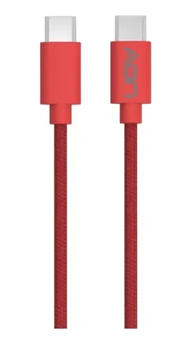 CABLE DATA TIPO C -LIGHTNING AON  2 METROS ROJO