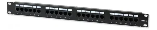 PATCH PANEL 24 PUERTOS CAT5E STC