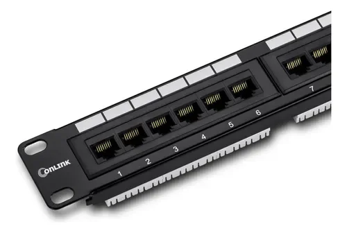PATCH PANEL 24 PUERTOS CAT5E 19 1U ONLINK+"