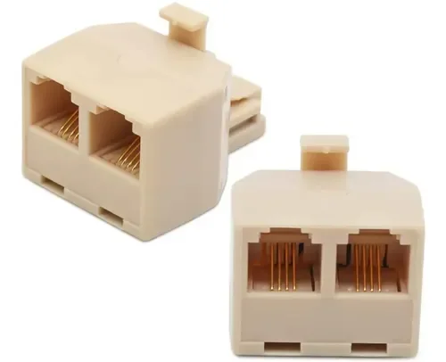 RJ11 MACHO A 2 SALIDAS HEMBRAS