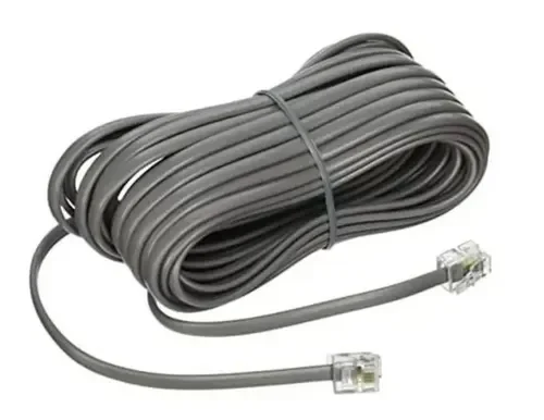 CABLE PARA TELEFONO RJ11 CON CONECTORES 10MTS