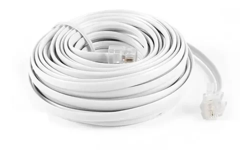 CABLE PARA TELEFONO RJ11 CON CONECTORES 5MTS