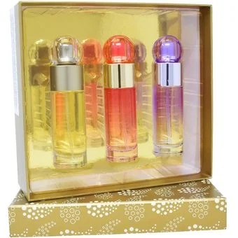 360 de Perry Ellis Set Dama 3 perfumes 360 30 ml + 360 Coral 30 ml + 360 Purple 30 ml