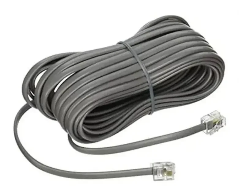 CABLE PARA TELEFONO RJ11 CON CONECTORES 10MTS