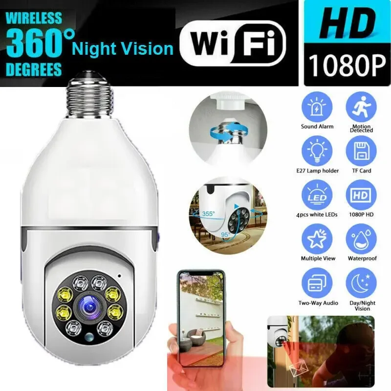 CAMARA IP WIFI 1080PTIPO BOMBILLO /INCLUYE SOCATE E27