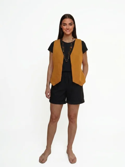 Chaleco de dama reversible talla L