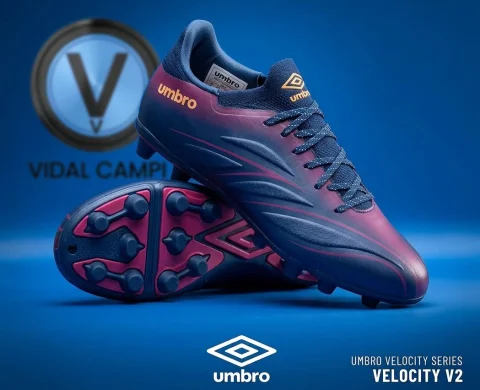 Tacos de fútbol Umbro Warskin FG NAVY edition Velocity 2