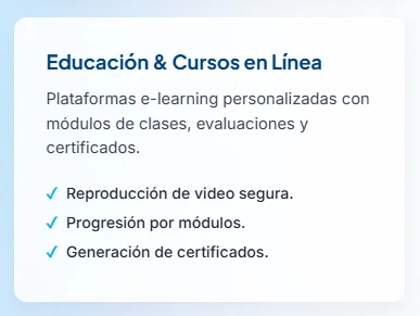 Software a la medida, ingeniería de conversión e interfaces digitales. 3