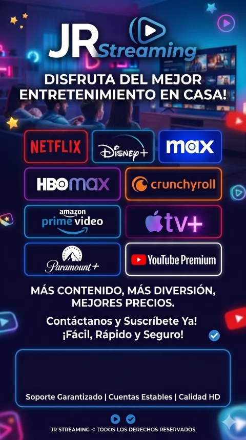 JR Streaming - Suscripción Mensual Digital Multidispositivo