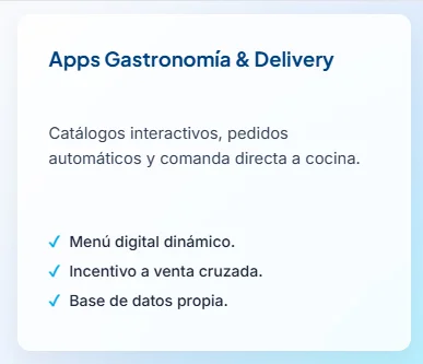 Software a la medida, ingeniería de conversión e interfaces digitales.