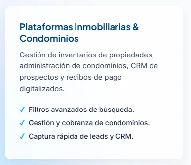 Software a la medida, ingeniería de conversión e interfaces digitales.
