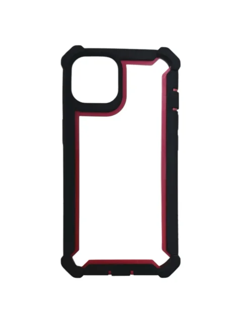 Case 360 Doble Capa con Borde Rojo IPhone 11