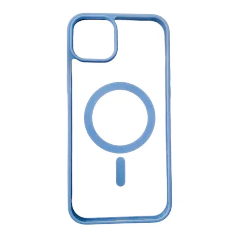 Forro MagSafe De Bordes Azul Claro iPhone 11