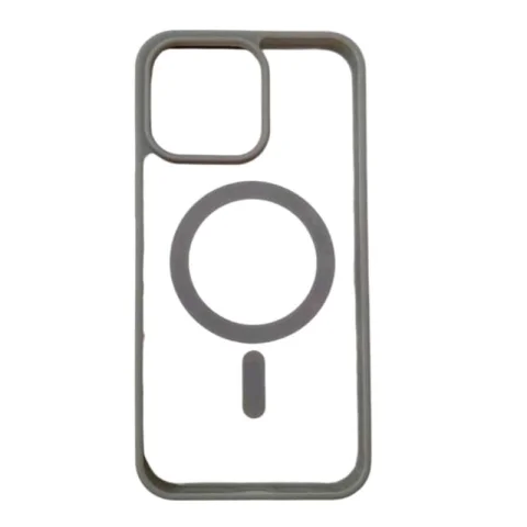 Forro MagSafe De Bordes Gris iPhone 11