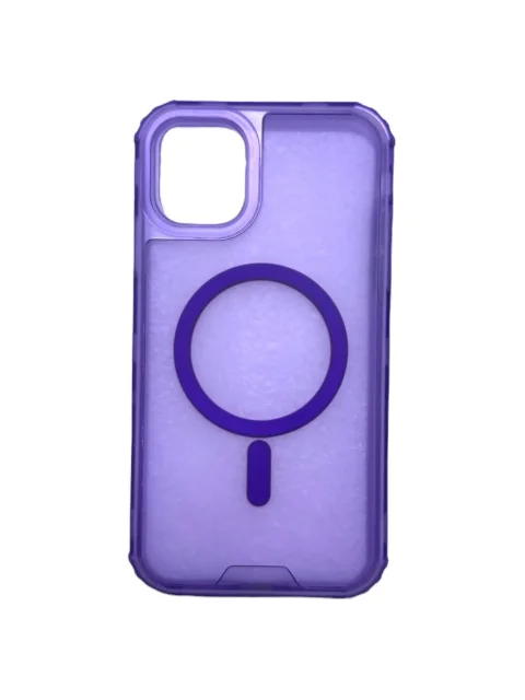 Case 360 Magsafe Ahumado Morado Iphone 12/12Pro