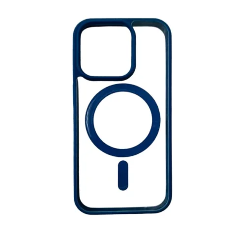 Forro MagSafe De Bordes Azul Marino iPhone 12/12 Pro