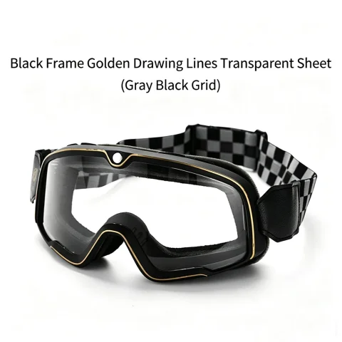 Gafas Retro para Motocicleta 2026, Gafas de Esquí, Gafas de Sol para Motocross, Casco, Carreras, Cafe Racer, Bicicleta de Montaña, ATV