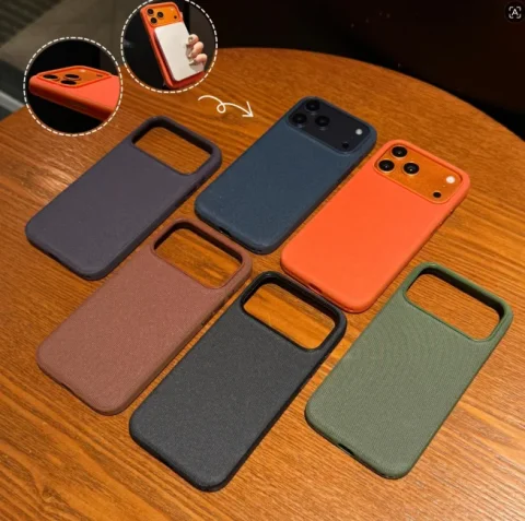 Funda Magnética de Lujo con Tejido Tecnológico para Magsafe, Compatible con iPhone 18, 17, 16, 15 Plus, 14, 13, 12, 11 Pro Max, Funda de Carga Inalámbrica 5