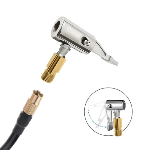 Bomba inflable portátil para coche, compresor de aire, inflador de neumáticos, portabrocas con conector de lengüeta para reparación de manguera