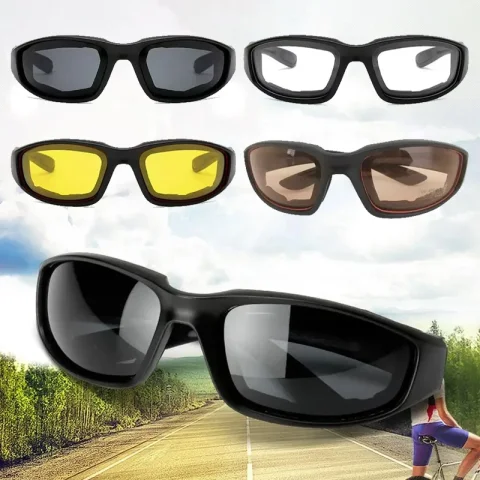 Gafas de motocicleta a prueba de viento, protección UV, gafas de Motor para hombre, protección ocular para montar, gafas de Moto a prueba de viento, accesorios
