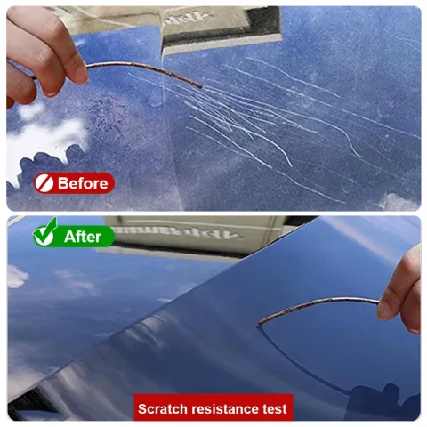 Revestimiento Nano de cerámica para coche, recubrimiento líquido, capa hidrofóbica de nanocristal, antiarañazos, revestimiento de cera para coche, revestimiento de pulido para coche 4