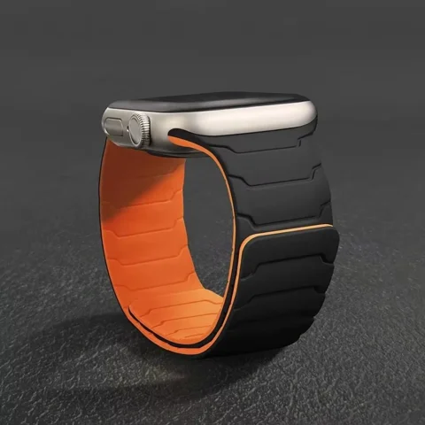 Correa magnética para Apple Watch Band ultra 2 3 49mm 44mm 40mm 41mm 46mm 42mm 45mm 38 pulsera de silicona IWatch Series 11 9 8 SE 10 3