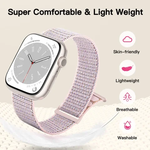 Correa de nailon para Apple Watch Band 46mm 40mm 44mm 45mm 42mm 41mm 38mm pulsera inteligente para IWatch Ultra 49mm 8/7/6/SE/5/4