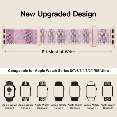 Correa de nailon para Apple Watch Band 46mm 40mm 44mm 45mm 42mm 41mm 38mm pulsera inteligente para IWatch Ultra 49mm 8/7/6/SE/5/4 3