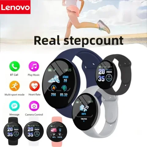 Reloj Inteligente Lenovo 2026 con Pantalla Circular a Color, Múltiples Modos Deportivos, Monitoreo de Frecuencia Cardíaca, Música, Fitness, Pulsera Deportiva NUEVO