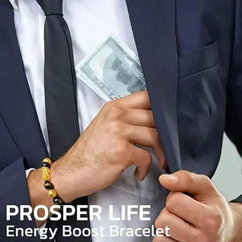 Pulsera de riqueza y suerte FengShui, pulsera de riqueza Pixiu de obsidiana negra Feng Shui, pulsera elástica de cuentas de Buda de prosperidad 5