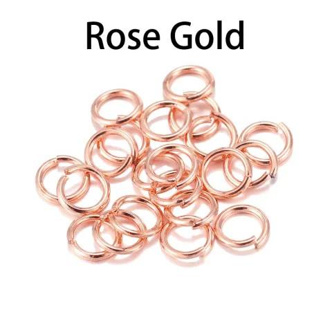 50-200 unids/lote 3-20mm anillos de salto conectores de anillos divididos para joyería Diy encontrar accesorios suministros al por mayor 4