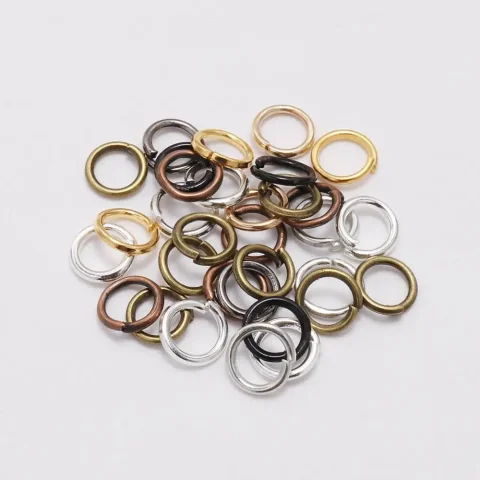50-200 unids/lote 3-20mm anillos de salto conectores de anillos divididos para joyería Diy encontrar accesorios suministros al por mayor 5