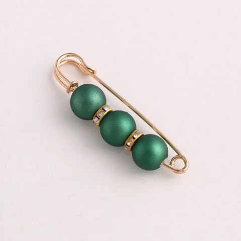 Broche con diamantes de imitación y perlas de imitación para mujer, falda antiiluminación, Pin para la cintura, accesorios de joyería, regalos 3