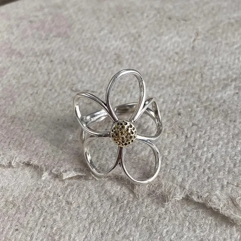 VENTFILLE-Anillo de flor de Plata de Ley 925 para mujer, regalo, diseño calado, Retro, Hip Hop, joyería versátil, regalo de fiesta, envío directo 3