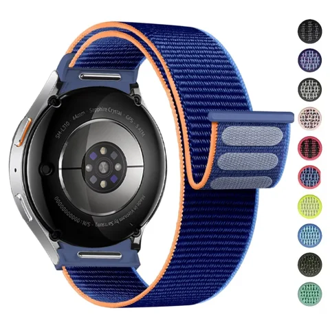 Correa para Samsung Galaxy Watch 7/6/4/classic/5 pro 44mm 40mm muñeca sin huecos Nylon deporte loop correa pulsera Galaxy Watch 7 Correa