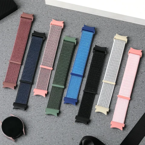 Correa para Samsung Galaxy Watch 7/6/4/classic/5 pro 44mm 40mm muñeca sin huecos Nylon deporte loop correa pulsera Galaxy Watch 7 Correa 5