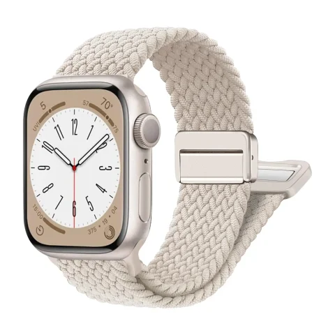 Correa trenzada para correas de Apple Watch 40mm 45mm 41mm 44mm 42/46mm 49mm pulsera magnética iWatch series se 7 5 6 8 9 10 11 Ultra3 2