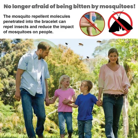 Pulsera repelente de mosquitos ultrasónica física, efectiva, portátil, para el hogar y exteriores, reloj repelente de mosquitos para hombres y mujeres